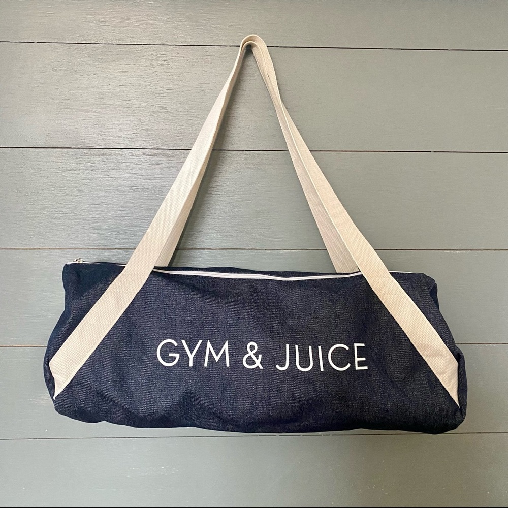 Gym & Juice Denim Gym Bag